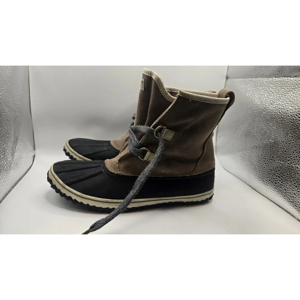Sperry Women's Duck Boots STS83907 Size 6 Suede Rubber Winter Snow Rain Boot